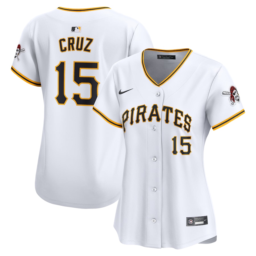 Women's Pittsburgh Pirates Oneil Cruz Nike White Home Limited Player Jersey