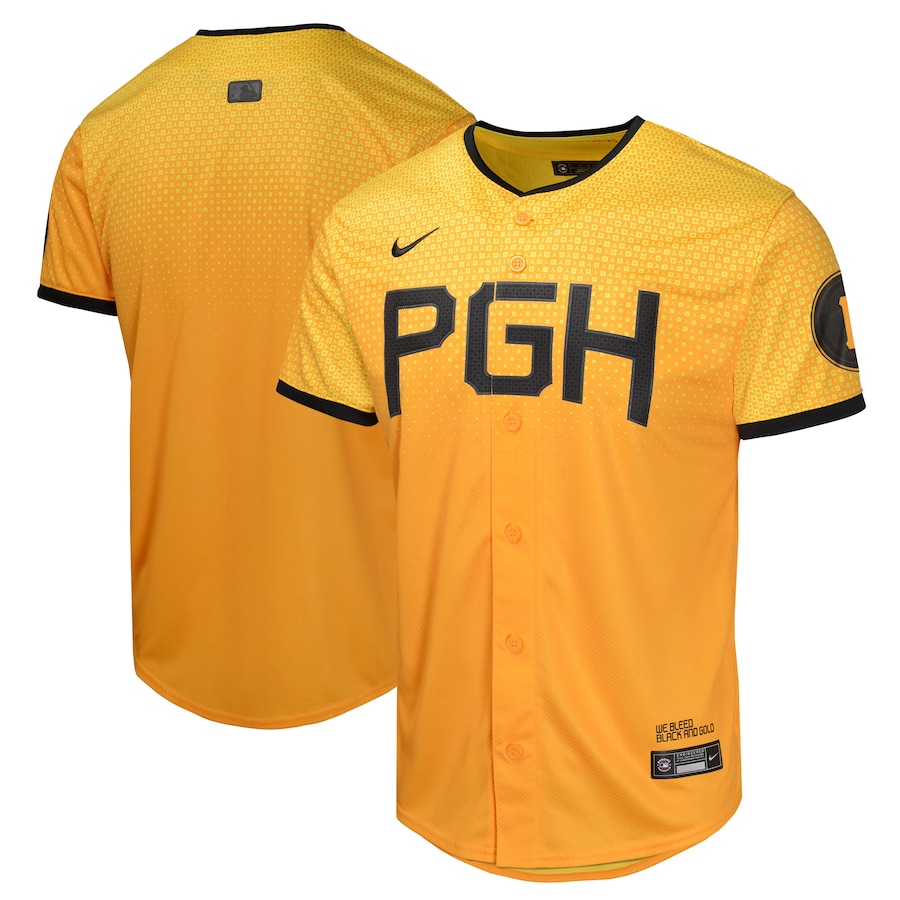 Youth Pittsburgh Pirates  Nike Gold City Connect Limited Jersey